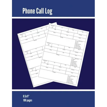Phone Call Log: Phone Memo Message Book, Record 3 Telephone Messages Per Page, Calls Tracker, Keeping Track Voice Mail, Journal, Notebook