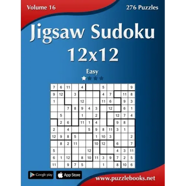 Jigsaw Sudoku 12x12 - Easy - Volume 16 - 276 Puzzles