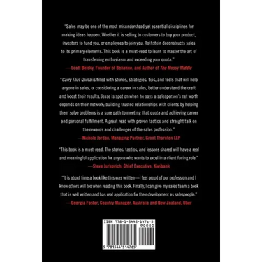 Carry That Quota: Sales Tactics and Stories By the Rep For the Rep