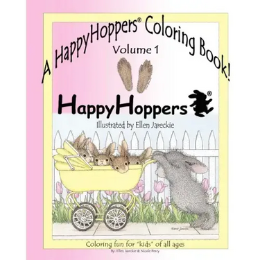 A HappyHoppers(R) Coloring Book - Volume 1: featuring the HappyHoppers(R) bunnies by artist Ellen Jareckie