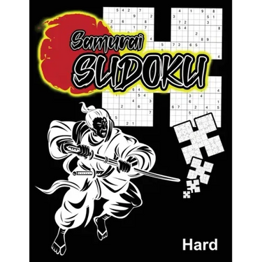 Samurai Sudoku Hard: 1000 Puzzle Grid Activity Book With 200 Overlaping Variant Style Puzzles
