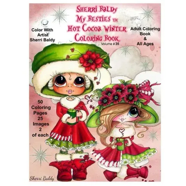Sherri Baldy My-Besties Hot Cocoa Christmas Coloring Book