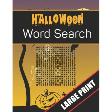 Halloween Word Search Large Print: 96 Word Search Activities for Everyone (Holiday Word Search)