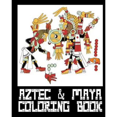 Aztec & Mayan Coloring Book - 26 Designs to Color in - Colouring Book: Only one design per page