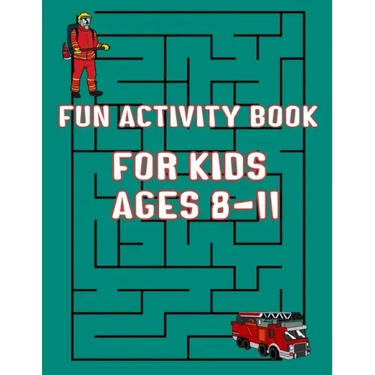 Fun Activity Book For Kids Ages 8-11: Mazes and Dot to Dot and Word search