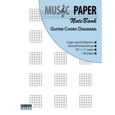 MUSIC PAPER NoteBook - Guitar Chord Diagrams
