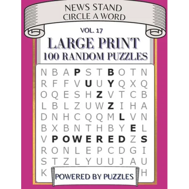 News Stand Circle a Word Vol.17: Large Print 100 Random Puzzles