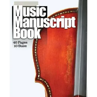 Music Manuscript Book: 10 Stave 40 Pages