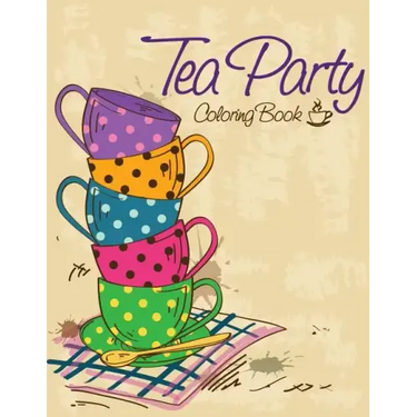 Tea Party Coloring Book