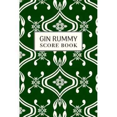 Gin Rummy Score Book: 6x9, 110 pages, Keep Track of Scoring Card Games Green