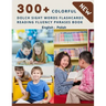 300+ Colorful Dolch Sight Words Flashcards Reading Fluency Phrases Book English - Polish: Complete list vocabulary children need to know and read firs