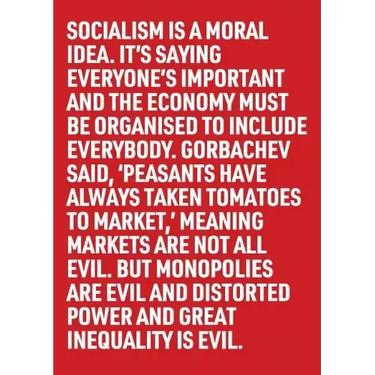 Socialism Is a Moral Idea