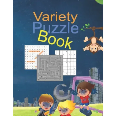 Variety puzzle book: kids the activities are organized in Variety puzzle book packs for kids, for ages 6-12, This little book is packed wit