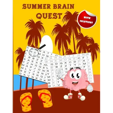 Summer Brain Quest: amazing wordsearch puzzle books ( with solutions )