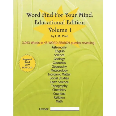 Word Find For Your Mind: Educational Edition