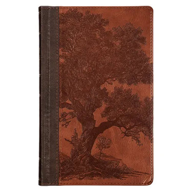 KJV Bible Giant Print Standard-Size (Faux Leather Hardcover, Brown Tree)