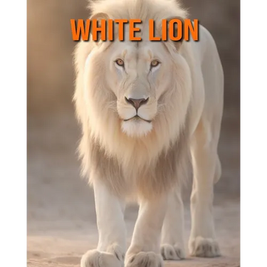 White Lion: Amazing Photos and Fun Facts Book for kids