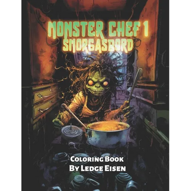 Monster Chef 1 Smorgasbord Coloring Book