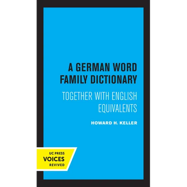 A German Word Family Dictionary: Together with English Equivalents