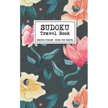 Sudoku Travel Book - Medium Puzzles + Sized for Travel: Sudoku Puzzles Book for Adults