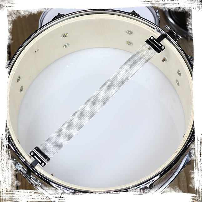 Oak Wood Snare Drum by GRIFFIN - PVC on Poplar Wood Shell 14" x 5.5" - Percussion Musical Instrument by GeekStands.com