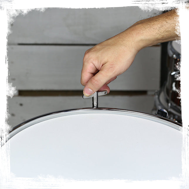 Piccolo Snare Drum 13" x 3.5" by GRIFFIN - 100% Poplar Wood Shell Black PVC & White Coated Drum Head by GeekStands.com