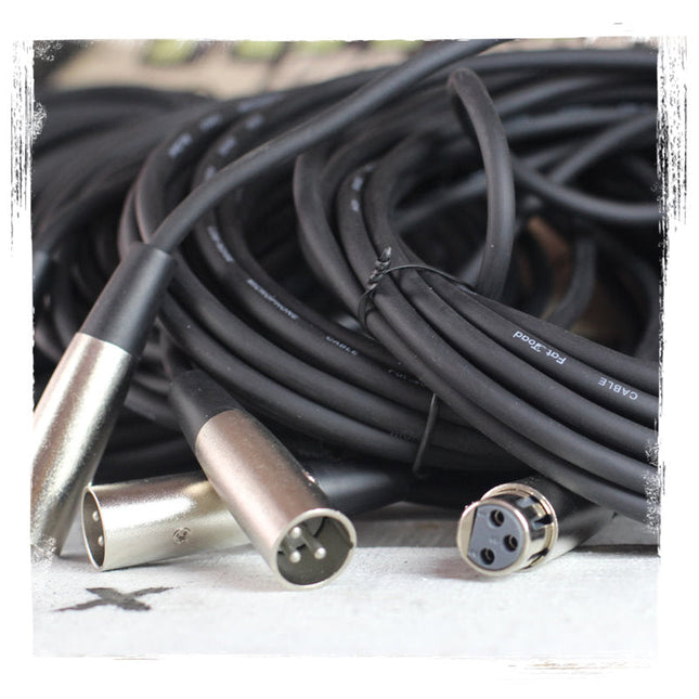 Cardioid Vocal Microphones with XLR Mic Cables & Clips (6 Pack) by FAT TOAD - Dynamic Handheld, Unidirectional for Studio Recording, Live Stage by GeekStands.com