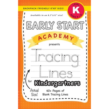 Early Start Academy, Tracing Lines for Kindergartners (Backpack Friendly 6"x9" Size!)