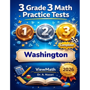3 Washington SBA Grade 3 Math Practice Tests: Full-Length Test Prep with Detailed Answer Explanations