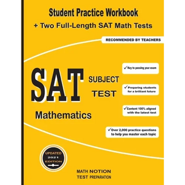 SAT Subject Test Mathematics: Student Practice Workbook + Two Full-Length SAT Math Tests