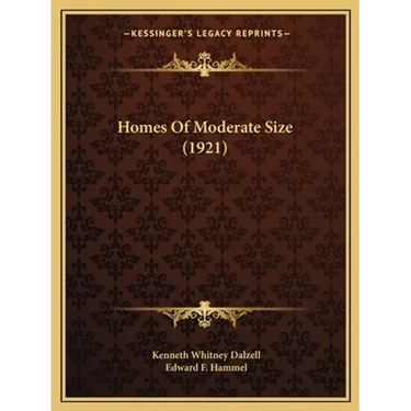 Homes Of Moderate Size (1921)