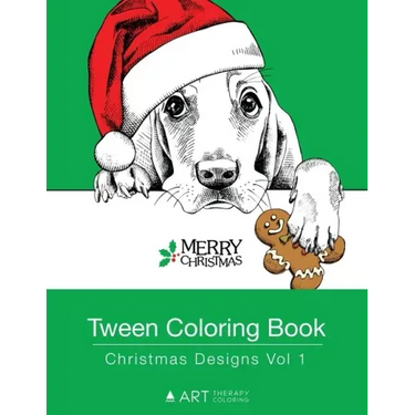 Tween Coloring Book: Christmas Designs Vol 1: Colouring Book for Teenagers, Young Adults, Boys, Girls, Ages 9-12, 13-16, Cute Arts & Craft