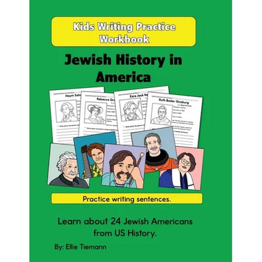 Kids Writing Practice Workbook: Jewish History in America