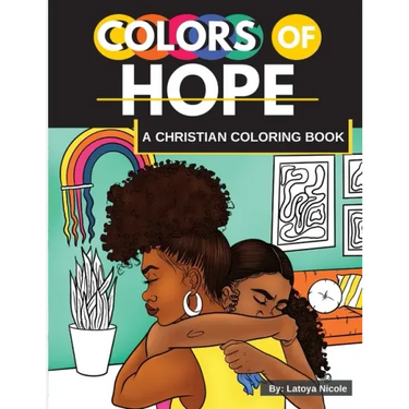 Colors of Hope: A Christian Coloring Book Inspirational Quotes Black Women, Brown Women