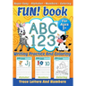 FUN! book: ABC 123 - Writing practice and coloring - Trace letters and numbers - Super Easy - Alphabet - Numbers - Coloring - Handwriting