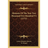 Memoirs Of The Year Two Thousand Five Hundred V1 (1772)