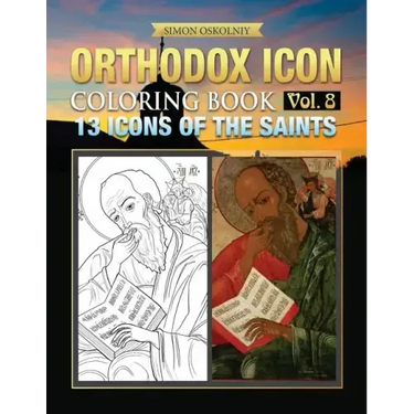 Orthodox Icon Coloring Book Vol. 8: 13 Icons of the Saints