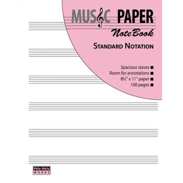 MUSIC PAPER NoteBook - Standard Notation