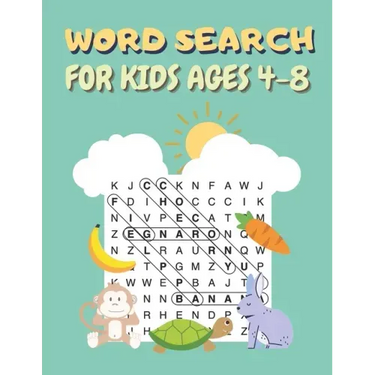 Word Search For Kids Ages 4-8: 100 Word Search and Find Puzzles to Keep Your Child Entertained