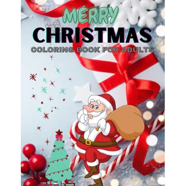 Merry Christmas Coloring Book for Adults: Beautiful Holiday Designs With Easy 100 pages interior