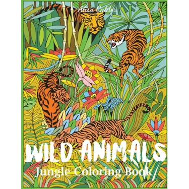 Wild Animals Jungle Coloring Book