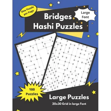 Hashi Puzzles: Bridges and Islands Puzzles for adults and seniors