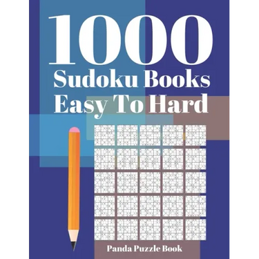 1000 Sudoku Books Easy to Hard: Brain Games for Adults - Logic Games For Adults - Mind Games Puzzle