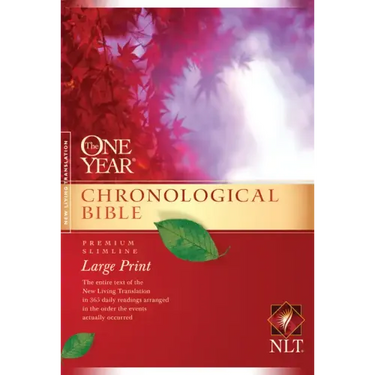 One Year Chronological Bible-NLT-Premium Slimline Large Print