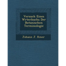 Versuch Eines W Rterbuchs Der Botanischen Terminologie