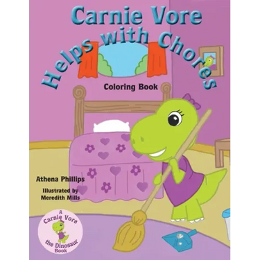 Carnie Vore Helps with Chores Coloring Book