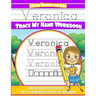 Veronica Letter Tracing for Kids Trace my Name Workbook: Tracing Books for Kids ages 3 - 5 Pre-K & Kindergarten Practice Workbook