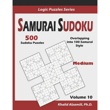 Samurai Sudoku: 500 Medium Sudoku Puzzles Overlapping into 100 Samurai Style