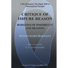 Critique of Impure Reason: Horizons of Possibility and Meaning