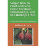 Simple How-To Plant and Grow Horse Chestnut, Ohio Buckeye, and Red Buckeye Trees: 3 Trees for Shade in the Landscape